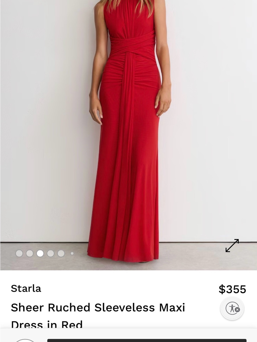 Reiss Mauve Sleeveless Draped Maxi Dress - Picture 6 of 7